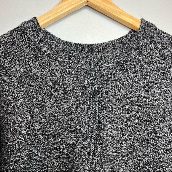 J Jill Pure Jill Women's Pullover Knit Sweater Crew Neck Cotton Nylon Gray Sz M - Picture 2 of 10